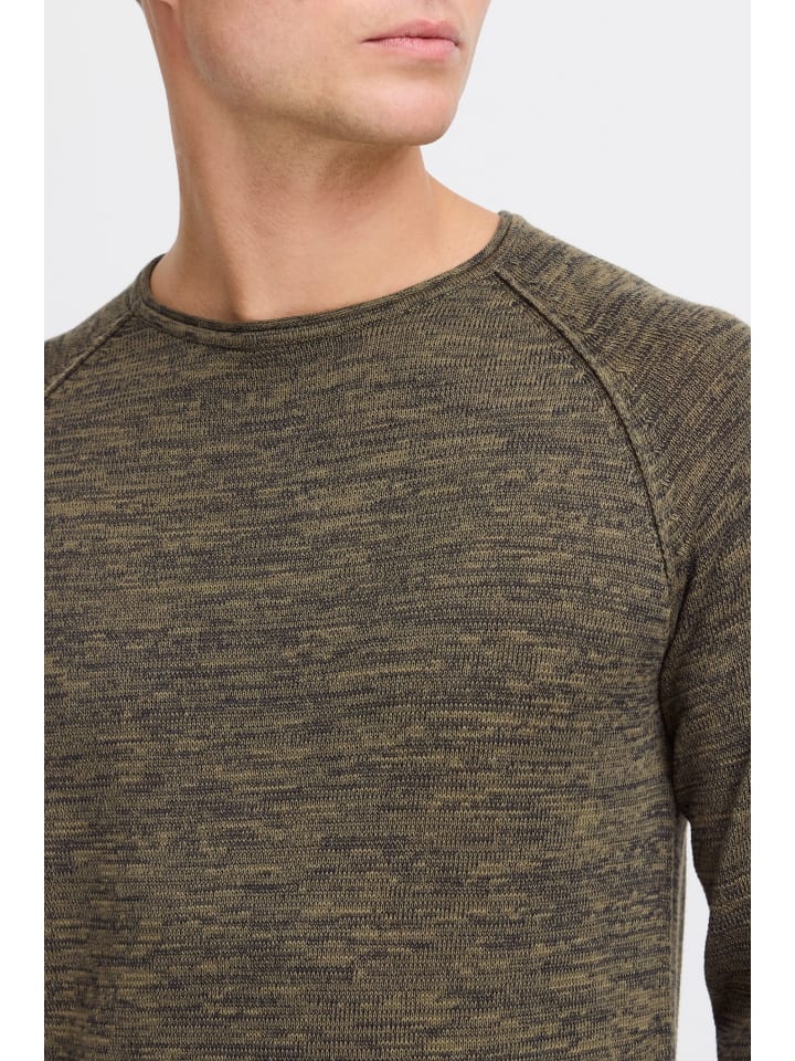 BLEND Strickpullover BHDan 20700587ME Strickpullover mit aufgerollten Säumen in Grün günstig kaufen