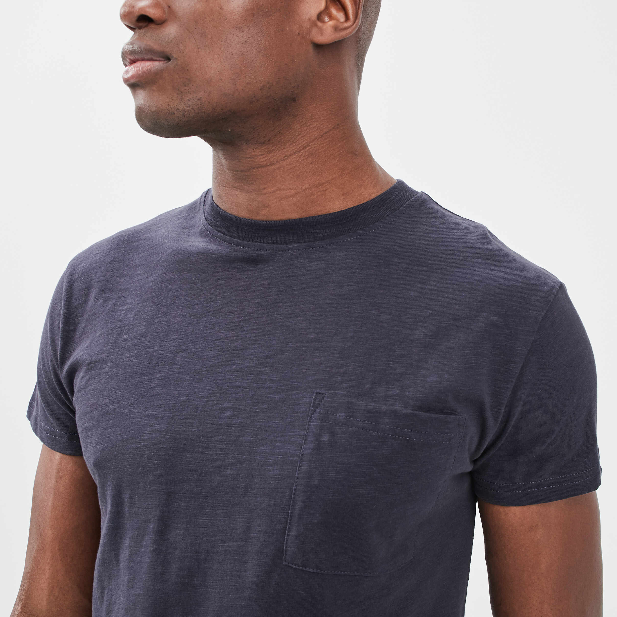 T-shirt manches courtes bleu marine homme | La Halle