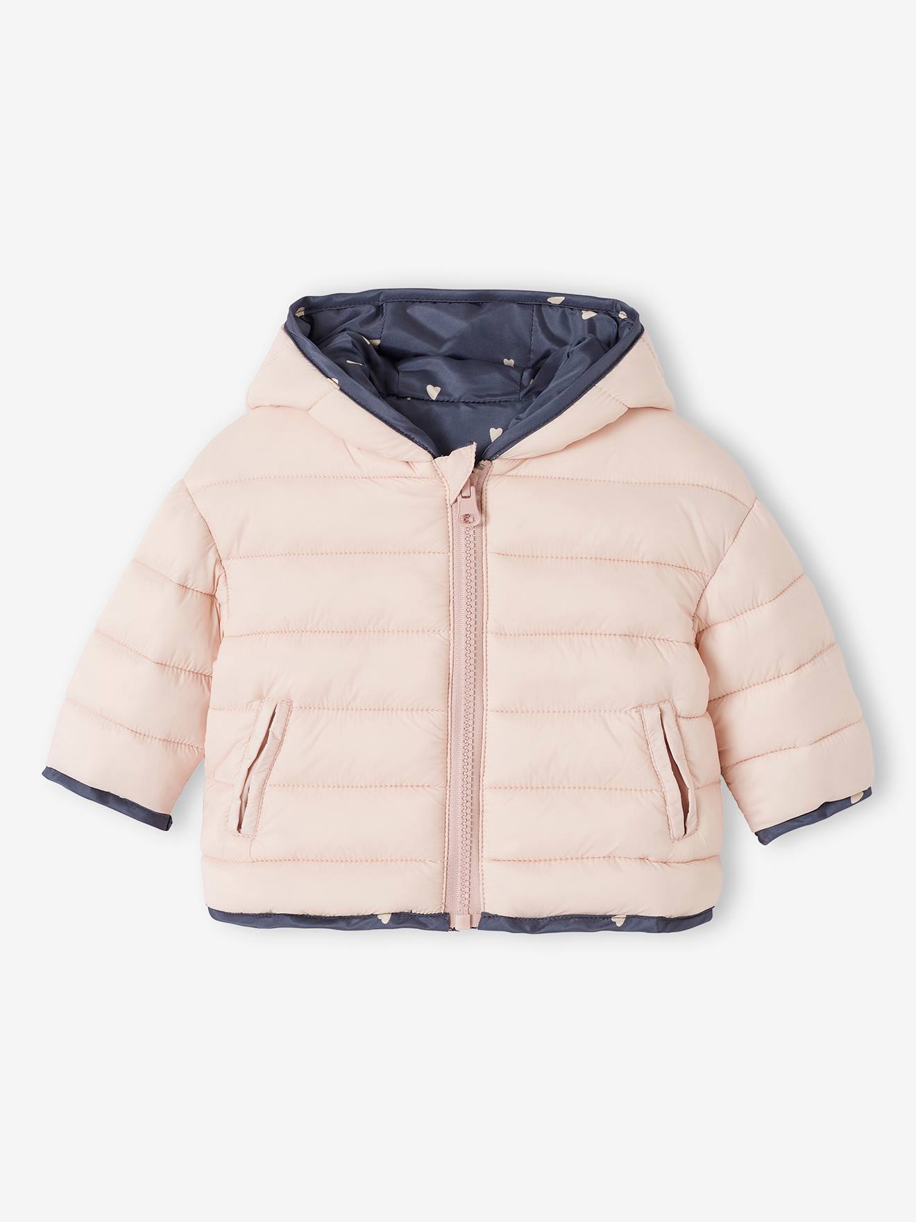 Vertbaudet Wendbare Baby Steppjacke mit Recycling-Polyester - dunkelblau
