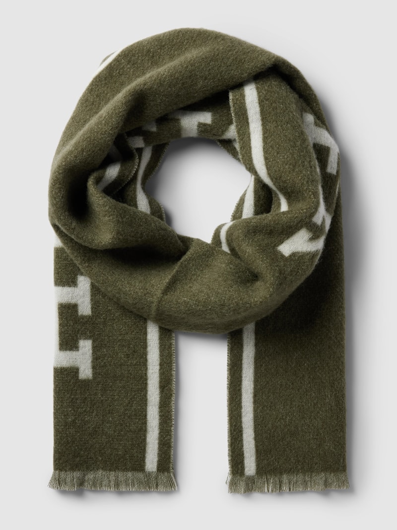 Schal mit Fransen Modell 'MONOTYPE' in camel