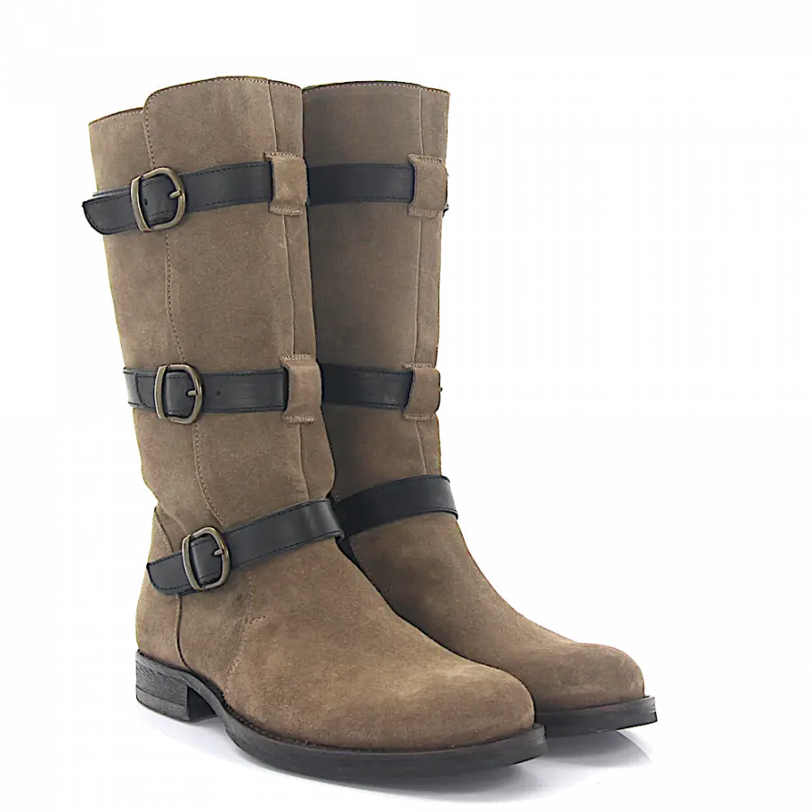 Budapester - Stiefel Veloursleder - braun