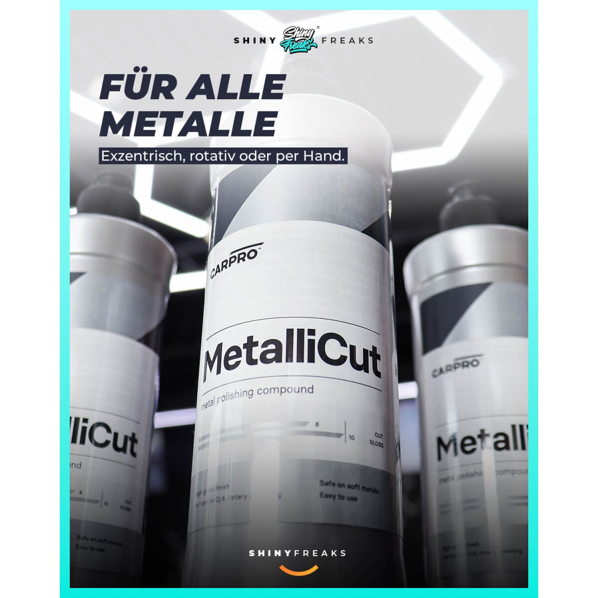 CarPro Politur Set Metallicut | Metallpolitur 500g