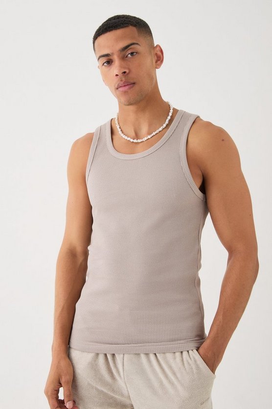 Tanktop in Waffeloptik