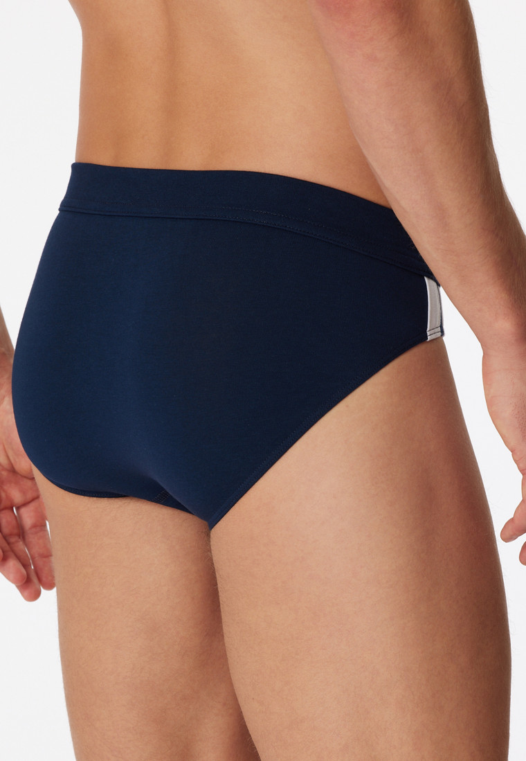 Rio-Slips 3er-Pack Organic Cotton Streifen mehrfarbig - 95/5