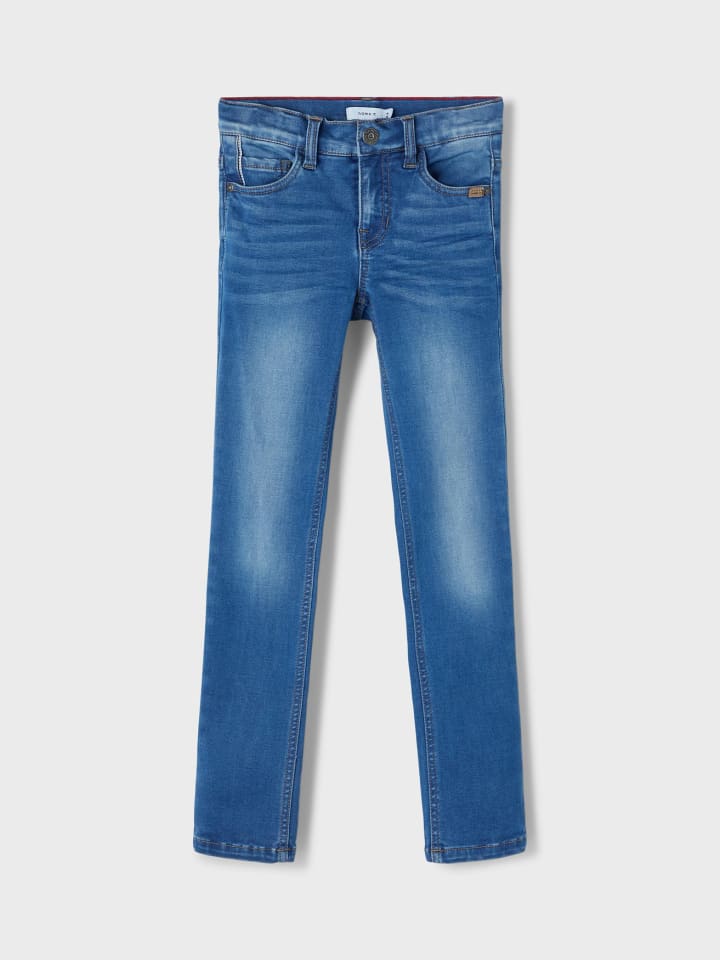 name it Stretch Jeans Slim Fit NKMTHEO in Blau günstig kaufen