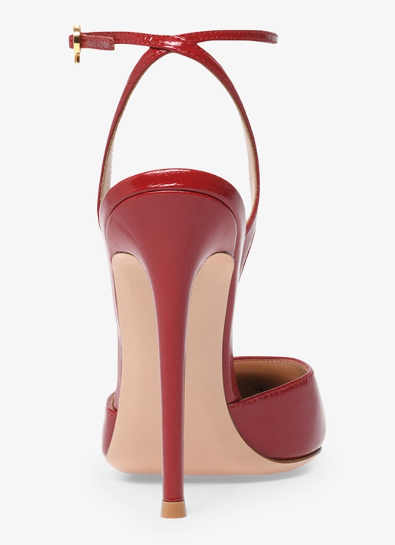 Gianvito Rossi Cara Slingback din piele lacuita