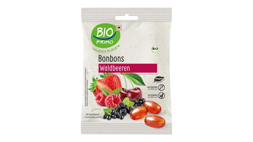 BIO PRIMO Bio Bonbons Waldbeere 60 g