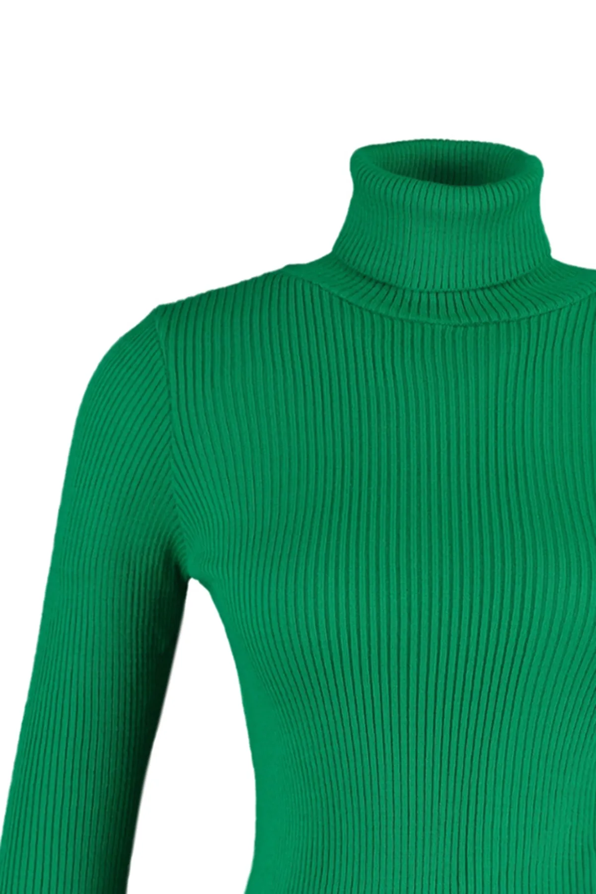 Trendyol Collection  Grüner Basic Rollkragenpullover TWOAW21KZ1279