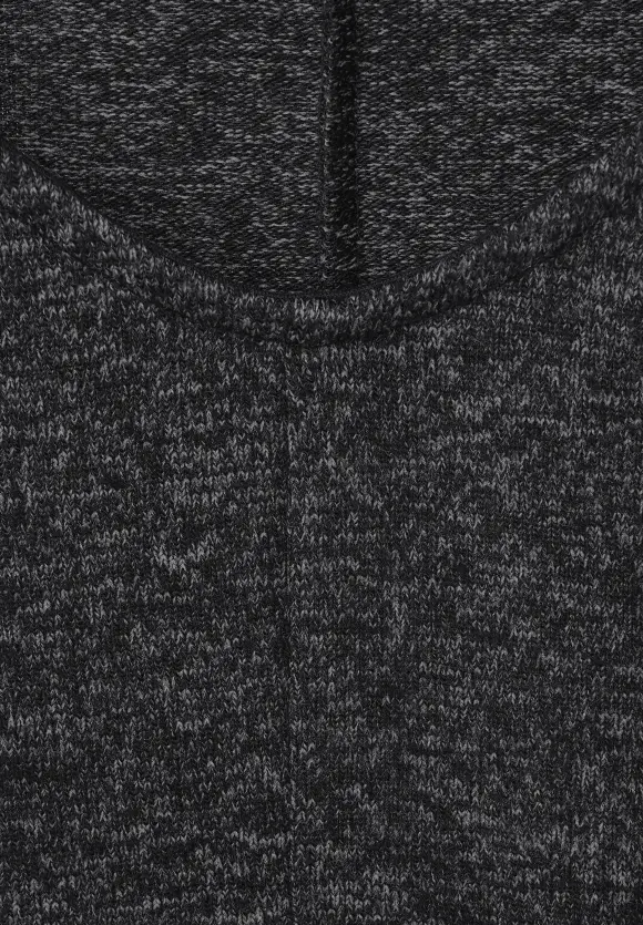 Street One Shirt in Melangeoptik