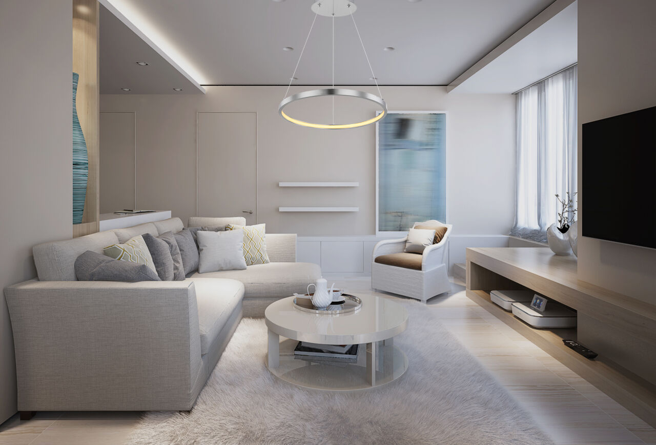 Globo Lighting - RALPH - Hängeleuchte Metall Nickel matt, LED