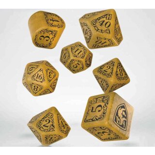 Harry Potter - Hufflepuff Modern Dice Set - Yellow (7)