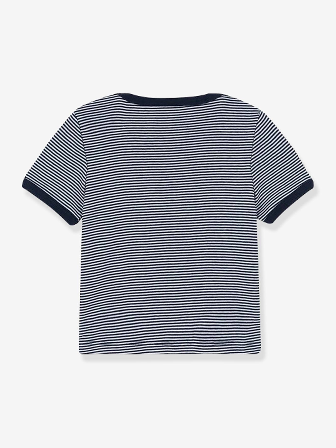 Petit Bateau Baby T-Shirt aus Bio-Baumwolle PETIT BATEAU - marine/weiß gestreift