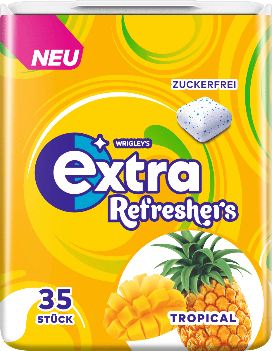 Kaugummi, Refreshers Tropical, zuckerfrei, 35 St