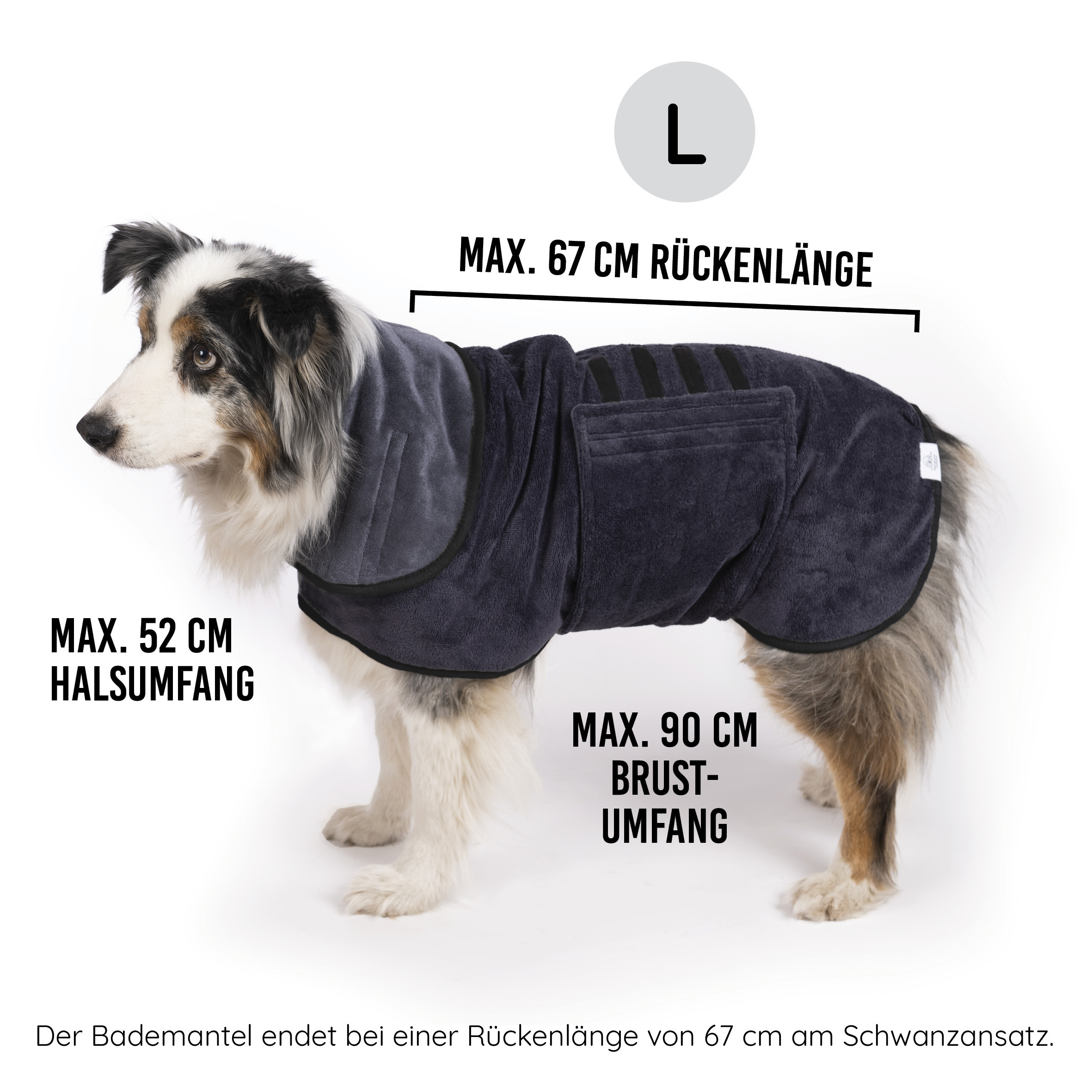 KaraLuna Hundemäntel KaraLuna Bademantel für Hunde L