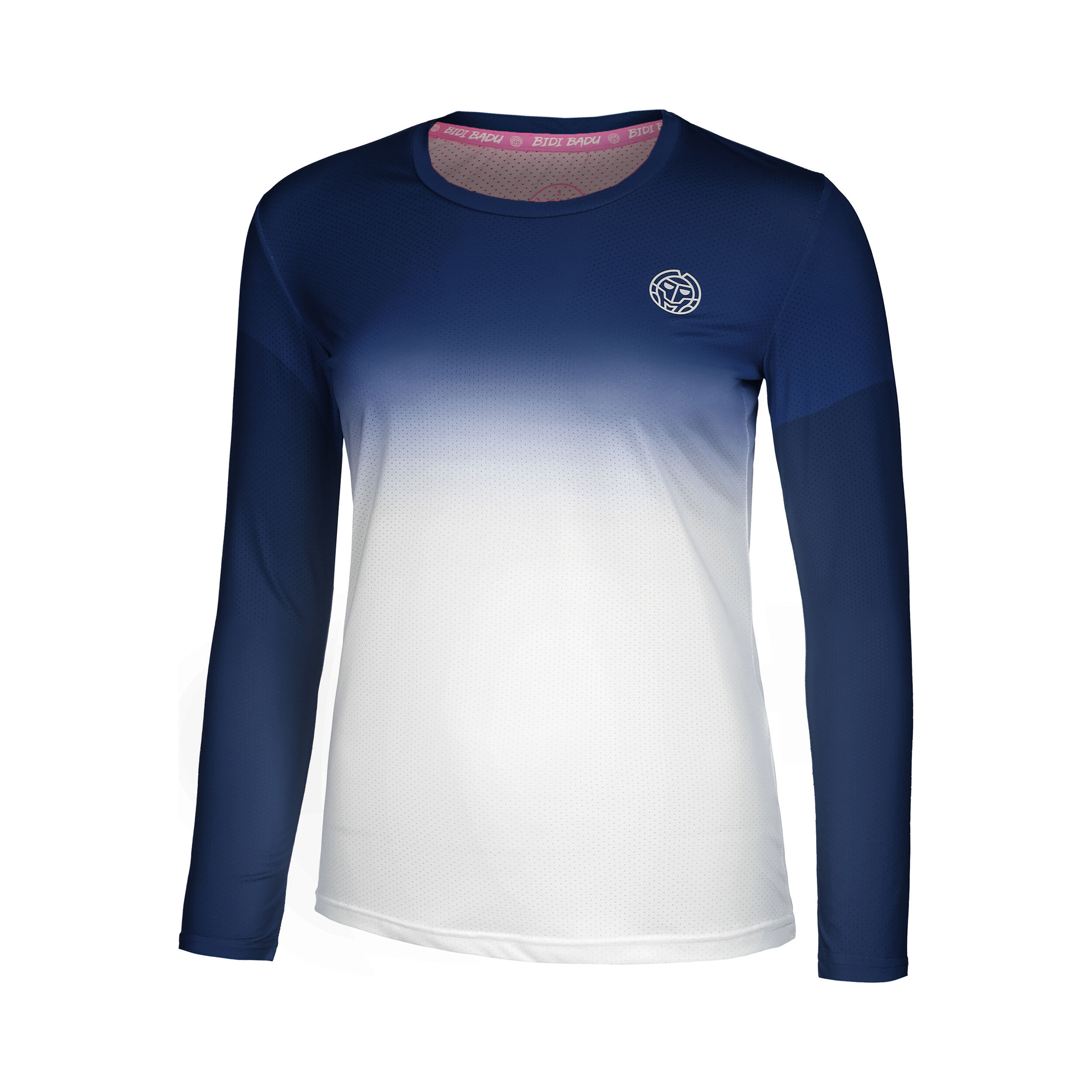 Crew Gradiant Longsleeve Mädchen - Dunkelblau, Weiß