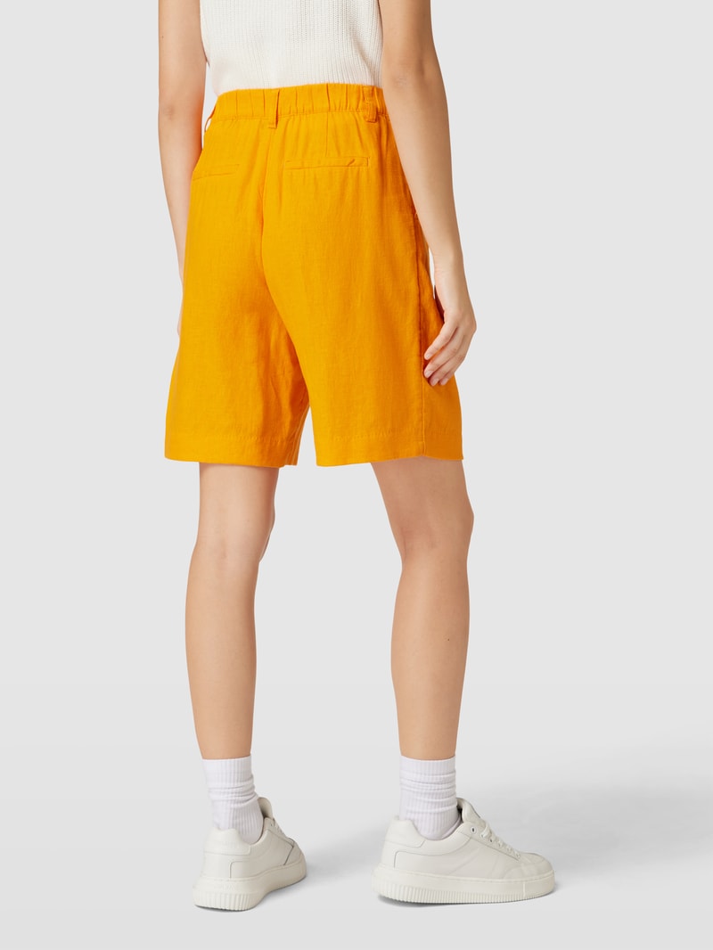 Bermudas mit französischen Eingrifftaschen in orange