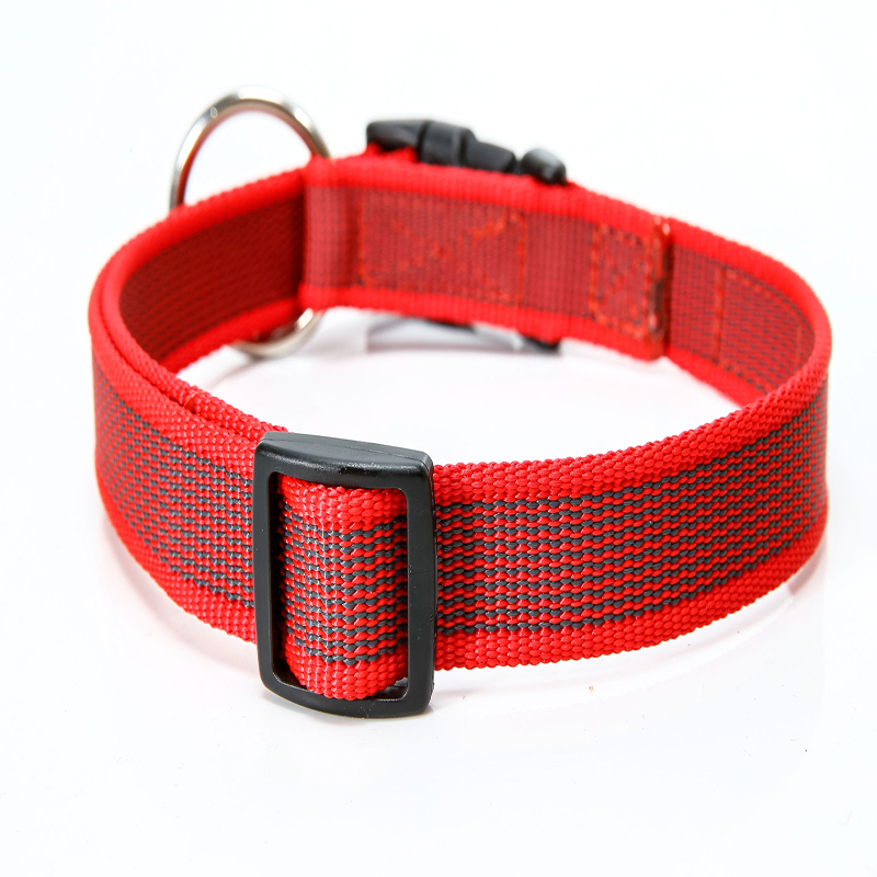 JULIUS-K9 Hundehalsbänder JULIUS-K9 Julius K9 Halsband 25mm x 39-65cm rot/ grau