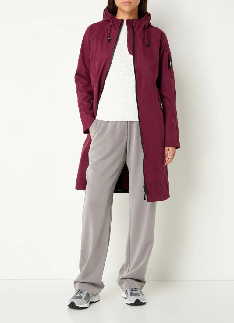 Ilse Jacobsen Softshell rain jacket with zip pockets