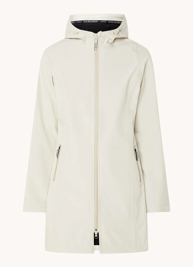 Ilse Jacobsen Softshell jacket with hood and zip pockets