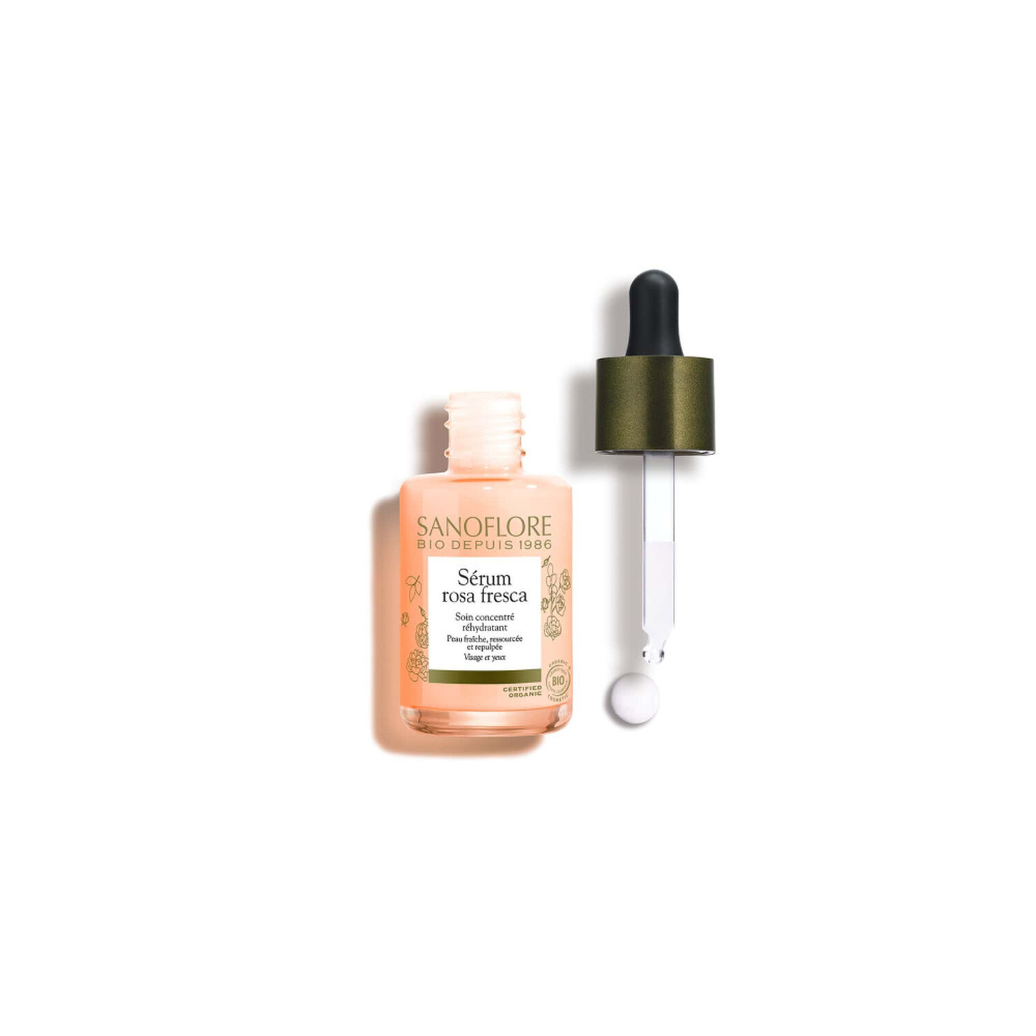 Sanoflore Concentré Rosa Angelica Hydratant Visage et Yeux 30 ml