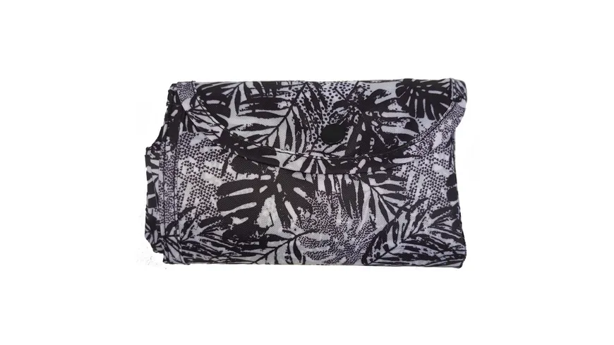 TRENDSHOP Einkaufstasche Schwarz-Weiß