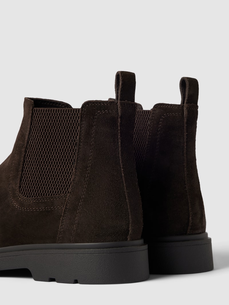 Chelsea Boots in Wildleder-Optik Modell 'SPHERICA' in dunkelbraun