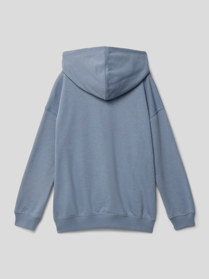 Hoodie mit Label-Print Modell 'Rochester' in bleu