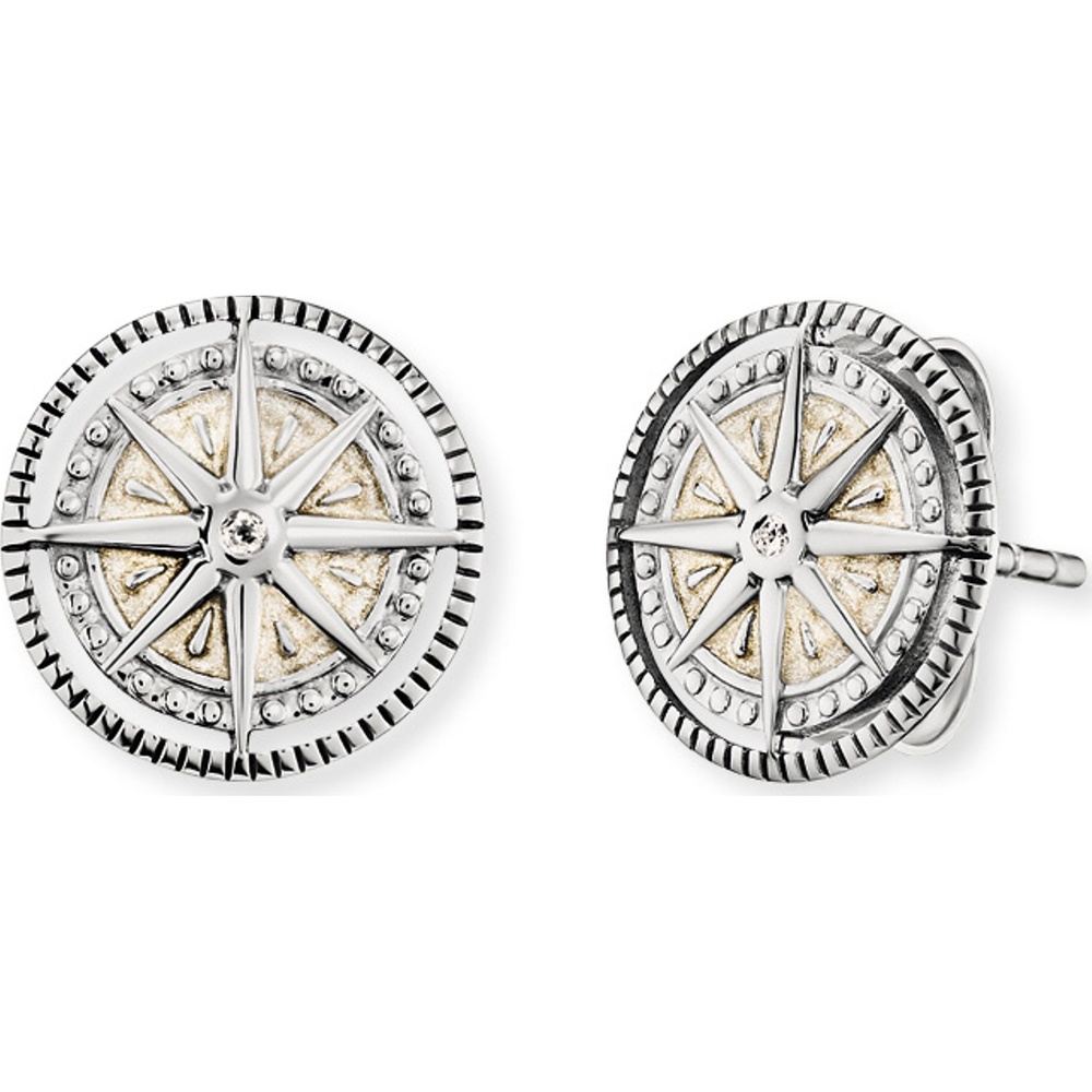 Engelsrufer Boucles d'oreilles à fermoir à poussette 925 Argent rhodié Boucles d'oreilles