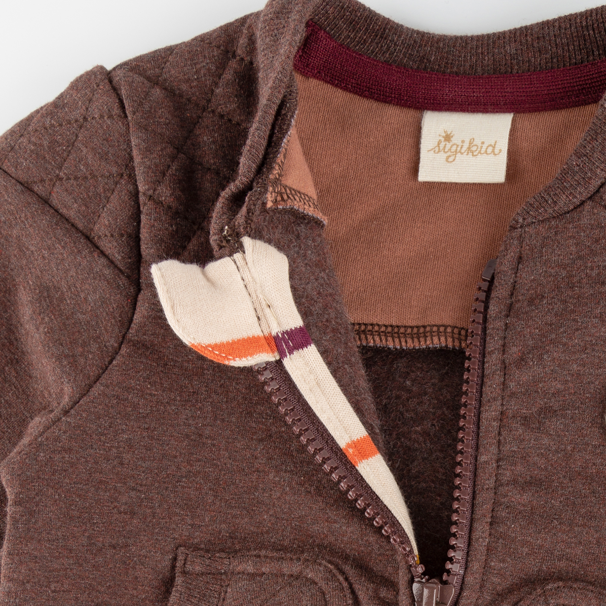 Baby Sweatjacke, dunkelbraun