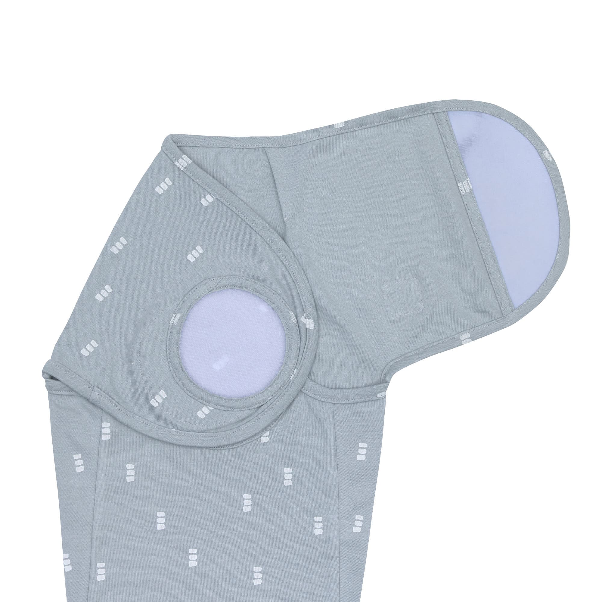 Pucksack - Bio Baumwolle, Blocks, Hellblau
