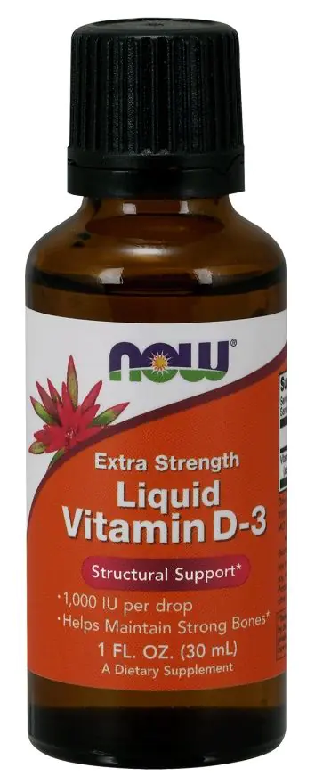Now Foods Υγρή Βιταμίνη D-3 1000 IU Έξτρα Δύναμη, Σταγόνες Υγρής Βιταμίνης D3