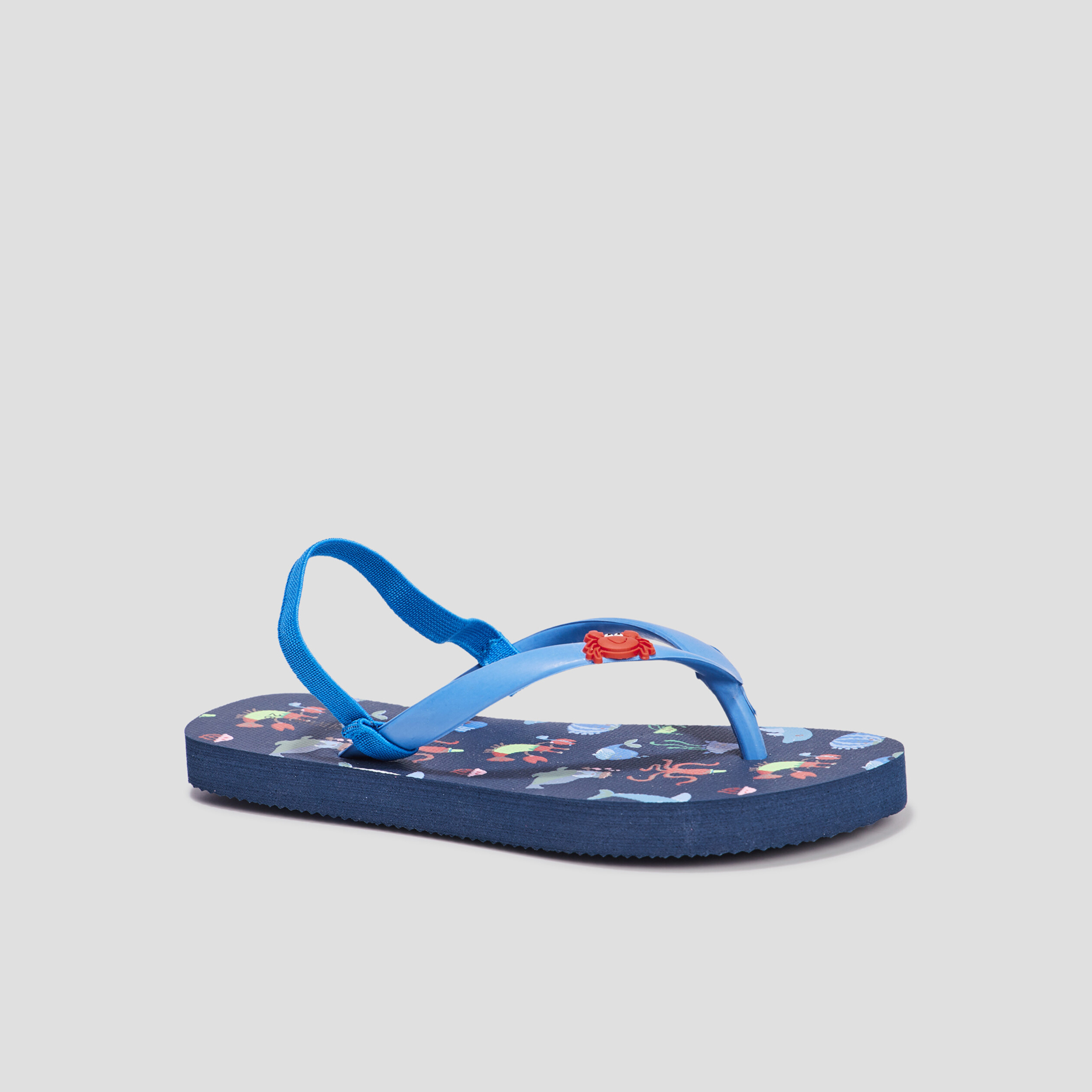 Tongs brides élastiquées Wamea Beach bleu garçon | La Halle