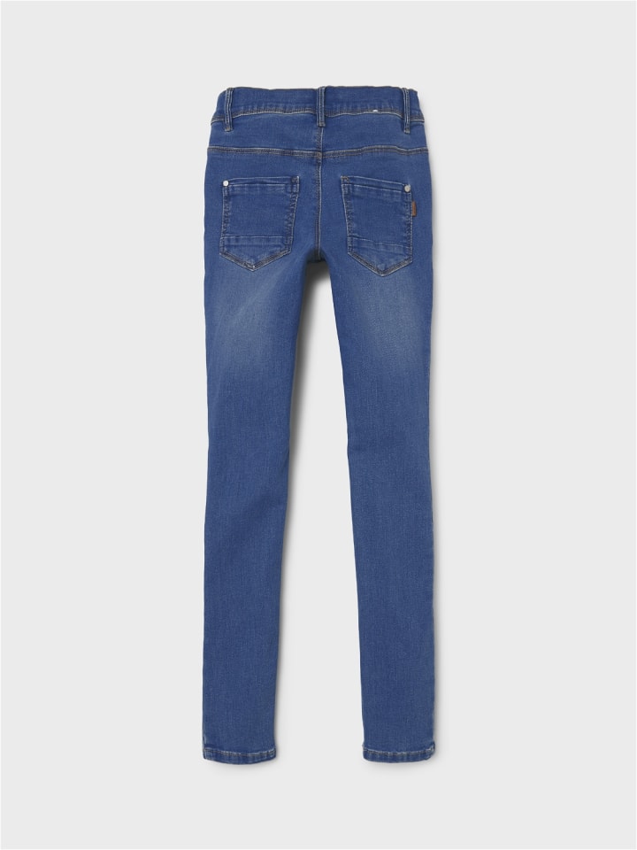 name it Skinny Fit Jeans für Mädchen in Medium Blue Denim günstig kaufen