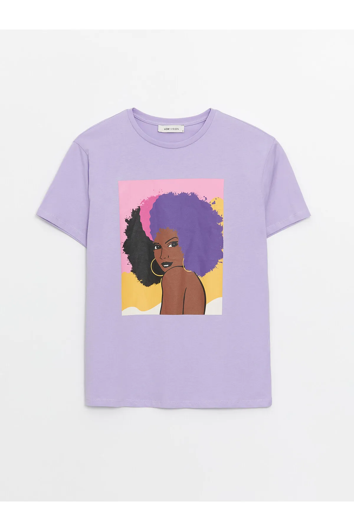 LC Waikiki  T-Shirt - Lila - Regular Fit