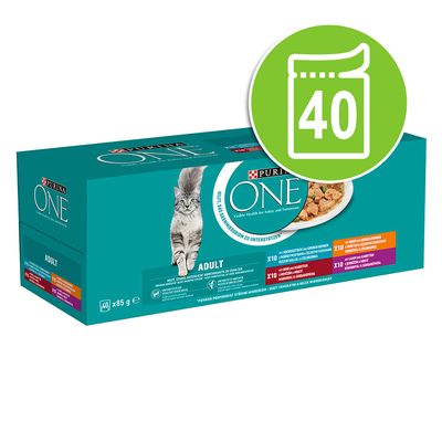 Mixpaket PURINA ONE Adult 40 x 85 g