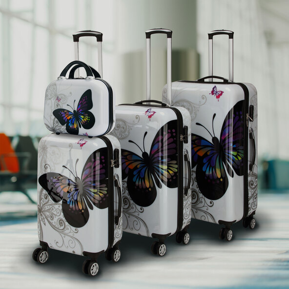 Koffer-Set Butterfly, 4-tlg.