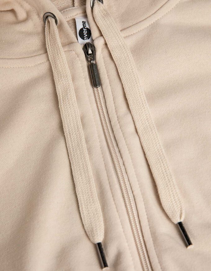 Sweatjacke - Kapuze mit Tunnelzug