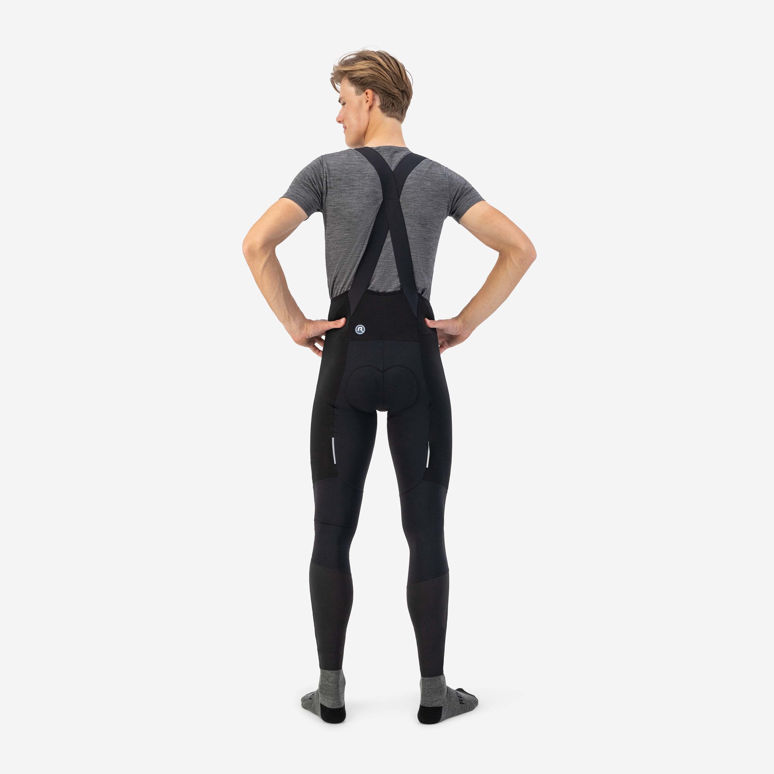 Rogelli Distance Schwarz Herren Radhose Lang Mit Träger