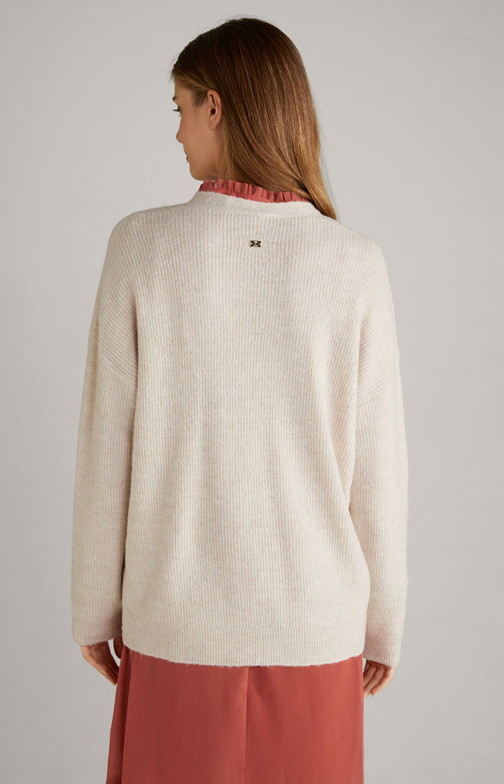 Wool-Mix-Pullover in Hellbeige