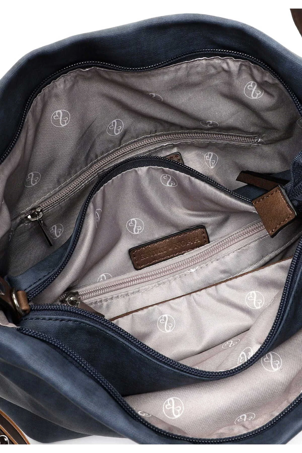 Emily & Noah  Handtasche - Blau - Unifarben