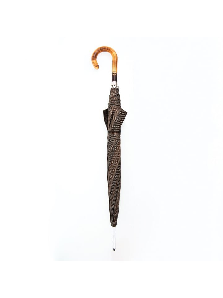 doppler Manufaktur Orion Diplomat Stockschirm 93 cm in ckeck beige-black günstig kaufen onesize