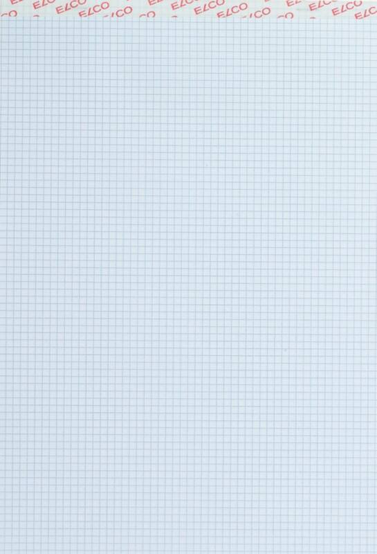 Elco Notizblock A4 Kariert Geleimt Weiß Perforiert 200 Seiten 10 Stück à 100 Blatt