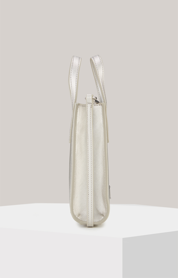 Tote Bag Cofano Rami in Silber