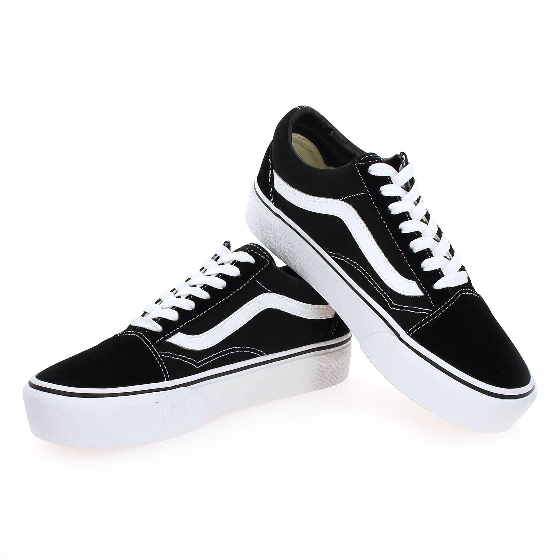 Vans  OLD SKOOL PLATFORM - Noir Blanc