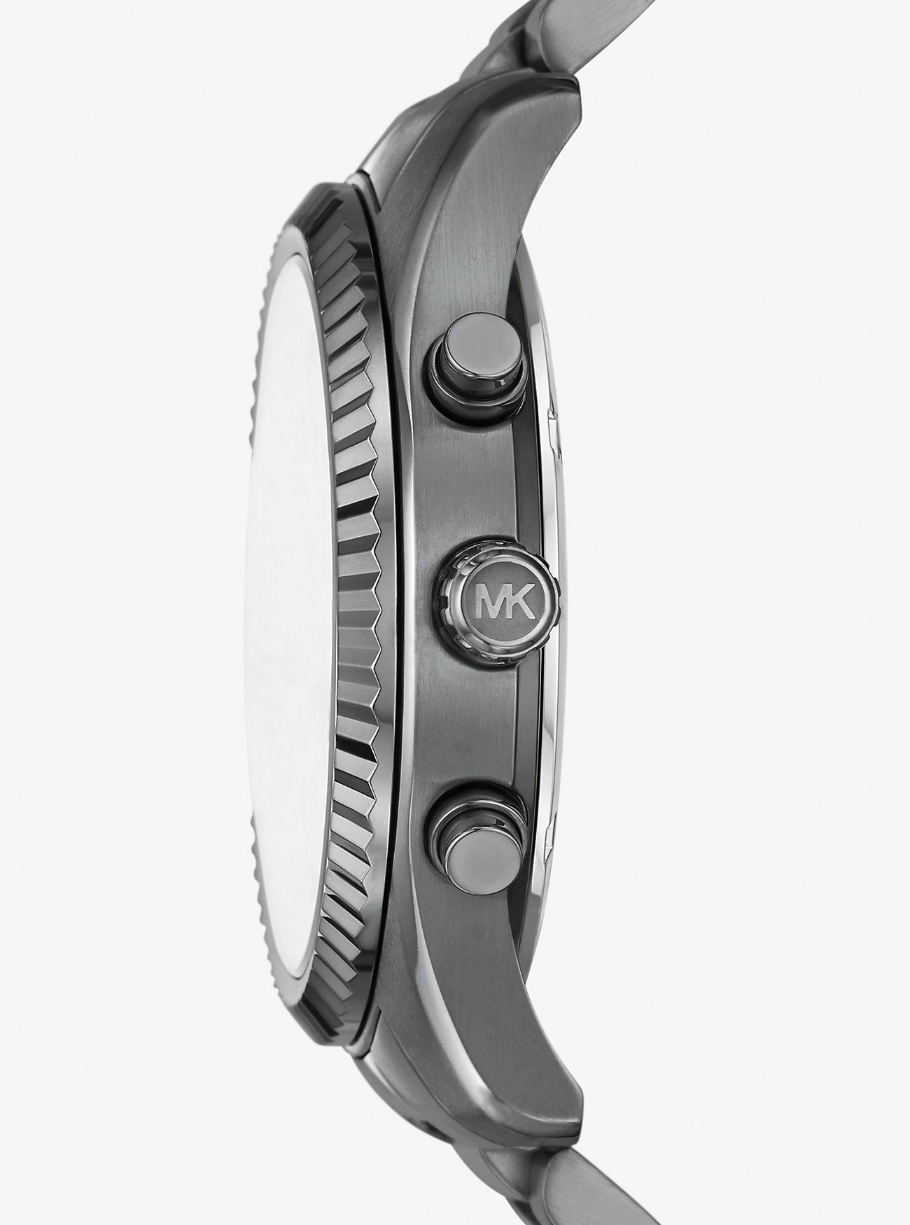Overdimensjonert Lexington Gunmetal-klokke og -lenke gavesett - GUNMETAL