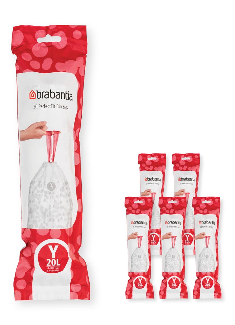 Sacs poubelle Brabantia Perfect Fit Y 20L, lot de 120