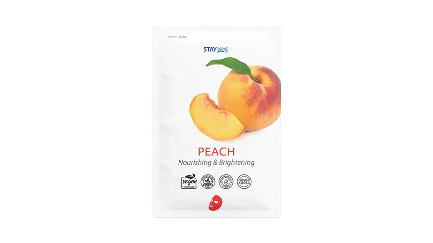 STAY Well Vegan sheet mask - PEACH