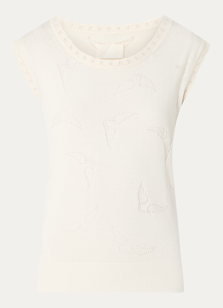 Zadig&Voltaire Emmyl fine-knit top with openwork design