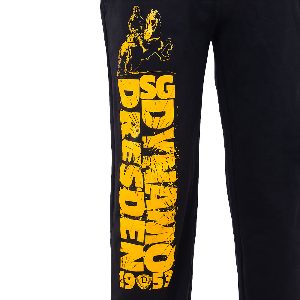 Herren Jogginghose Goldener Reiter schwarz