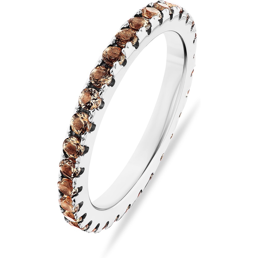 FAVS Bague pour femme 925 Argent Champagne Bague